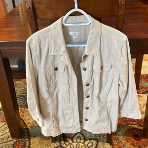 Christopher & Banks Petite XL Blazer Cream